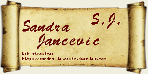 Sandra Jančević vizit kartica
